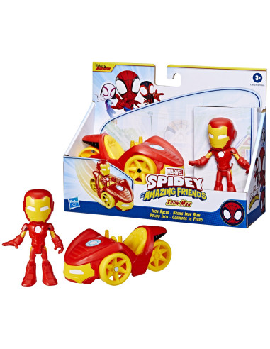 Spidey Prietenii Extraordinari Set Vehicul Si Figurina Iron