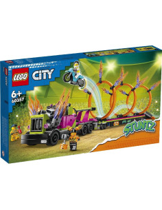 Lego City Camion De Cascadorie Si Provocarea Cercurilor De Foc