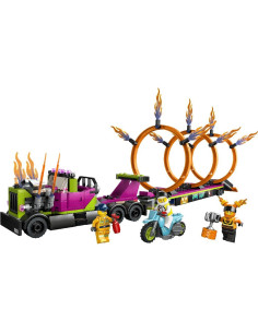 Lego City Camion De Cascadorie Si Provocarea Cercurilor De Foc 2