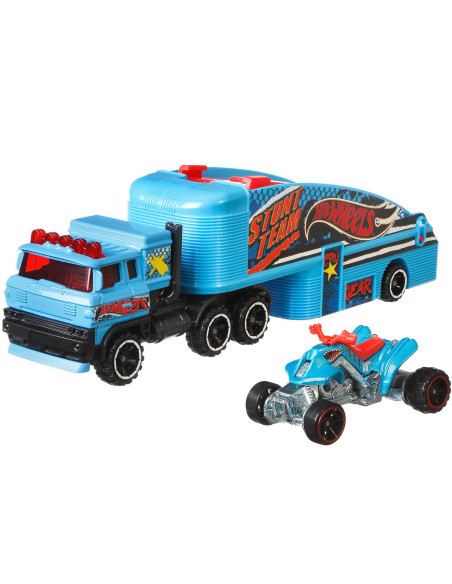 Set Camion Si Masina Sport Hot Wheels Stuntin Semi,MTBDW51_GBF16