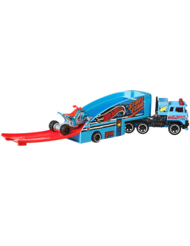 Set Camion Si Masina Sport Hot Wheels Stuntin Semi,MTBDW51_GBF16