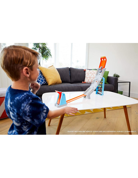 Hot Wheels Lansator Cu Masinuta Power Up The Hill,MTGBF81_GBF83