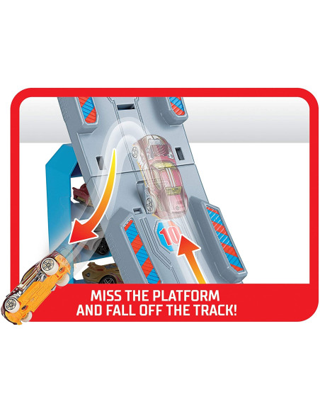 Hot Wheels Lansator Cu Masinuta Power Up The Hill,MTGBF81_GBF83