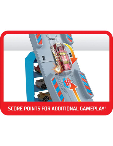 Hot Wheels Lansator Cu Masinuta Power Up The Hill,MTGBF81_GBF83