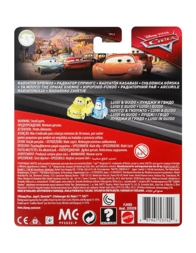 Masinute Metalice Cars3 Personajele Luigi Si Guido,MTDXV29_FJH93