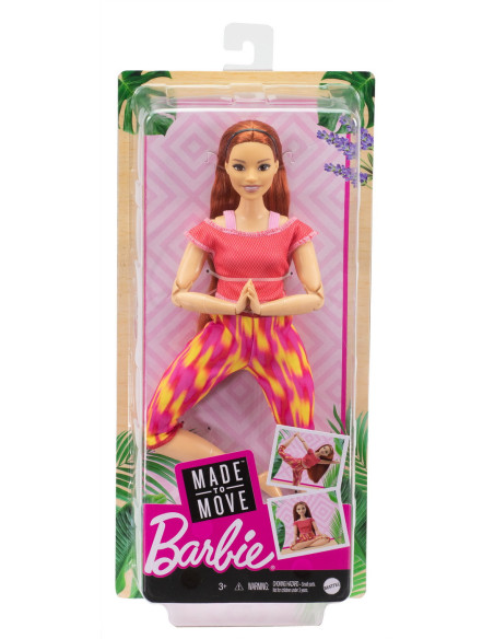 Papusa Barbie Made To Move Roscata,MTFTG80_GXF07