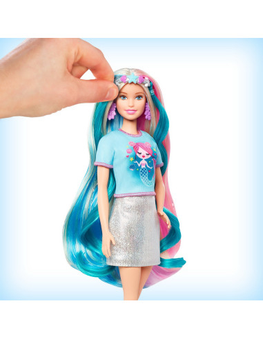 Papusa Barbie Set De Joaca Parul Stralucitor,MTGHN04