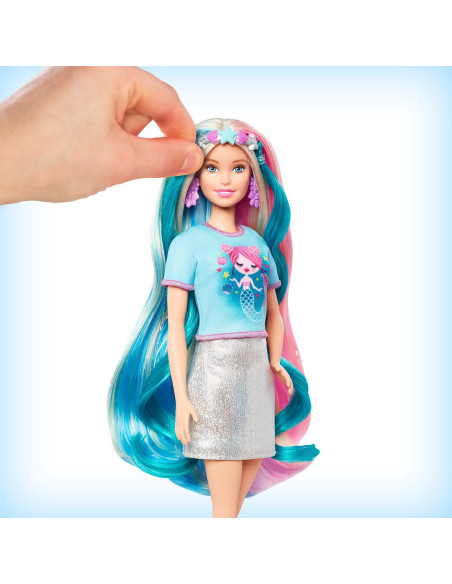 Papusa Barbie Set De Joaca Parul Stralucitor,MTGHN04