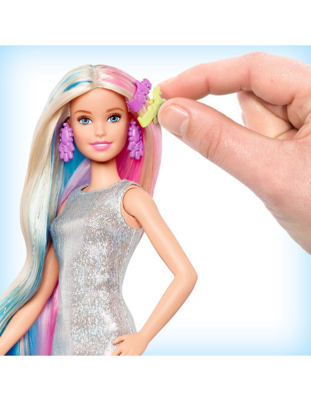 Papusa Barbie Set De Joaca Parul Stralucitor,MTGHN04