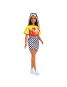 Papusa Barbie Fashionista Bruneta Cu Suvite Blonde,MTFBR37_HBV13