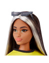 Papusa Barbie Fashionista Bruneta Cu Suvite Blonde,MTFBR37_HBV13