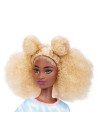 Papusa Barbie Fashionista Cu Par Afro Blond,MTFBR37_HBV14
