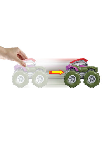 Hot Wheels Monster Truck Masinuta Twister Tredz Hulk Scara