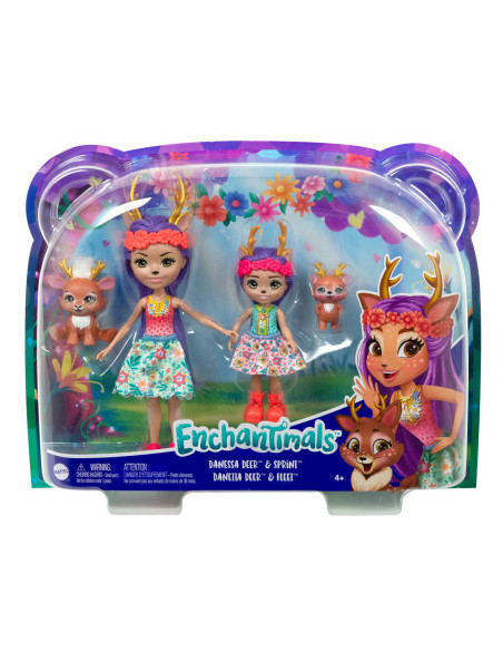 Enchantimals Set Papusi Surori Si Animalutele Lor Danessa Deer