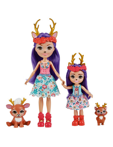 Enchantimals Set Papusi Surori Si Animalutele Lor Danessa Deer