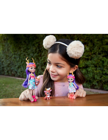 Enchantimals Set Papusi Surori Si Animalutele Lor Danessa Deer