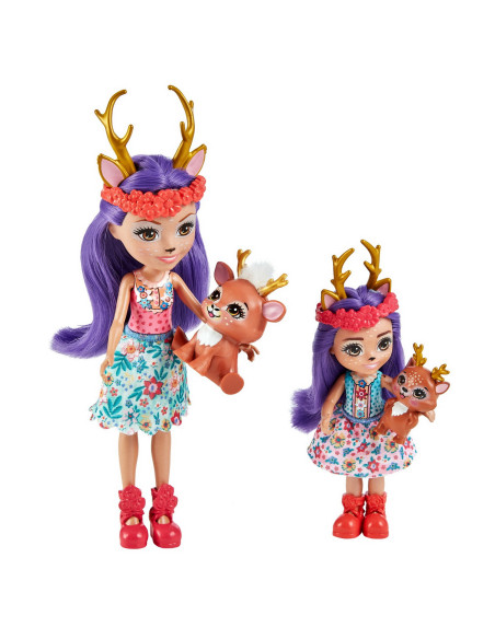 Enchantimals Set Papusi Surori Si Animalutele Lor Danessa Deer