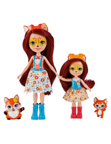 Enchantimals Set Papusi Surori Si Animalutele Lor Felicity Fox