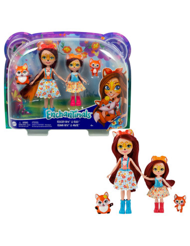 Enchantimals Set Papusi Surori Si Animalutele Lor Felicity Fox
