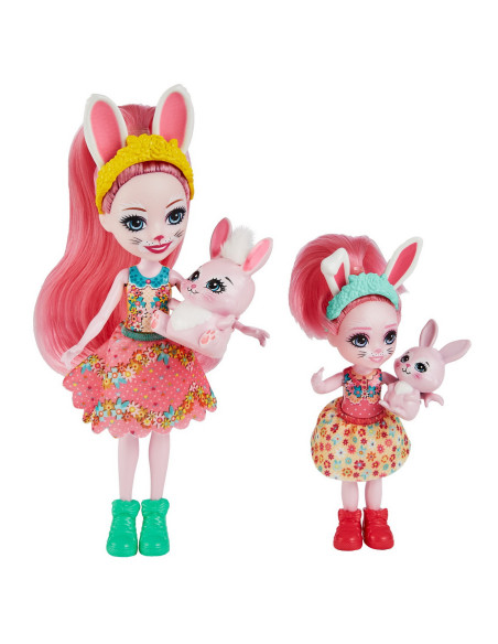 Enchantimals Set Papusi Surori Si Animalutele Lor Bree Bunny Si