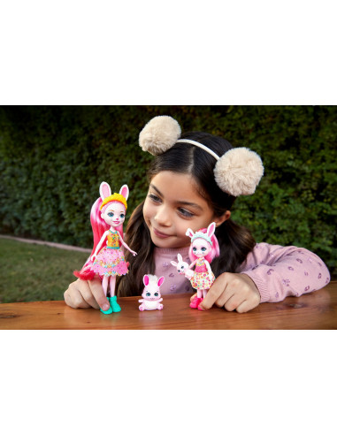 Enchantimals Set Papusi Surori Si Animalutele Lor Bree Bunny Si