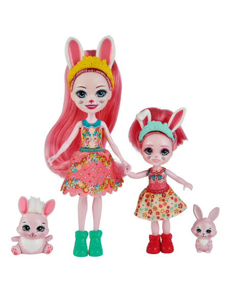 Enchantimals Set Papusi Surori Si Animalutele Lor Bree Bunny Si
