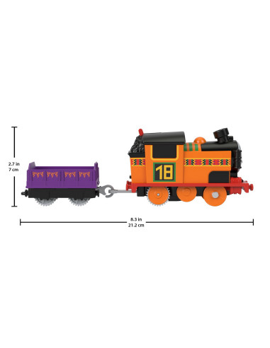 Thomas Locomotiva Motorizata Nia Cu Vagon,MTHFX96_HDY63