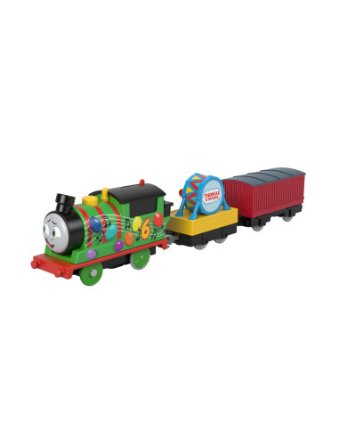 Thomas Locomotiva Motorizata Percy Cu 2 Vagoane,MTHFX97_HDY72