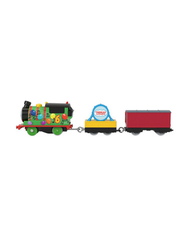 Thomas Locomotiva Motorizata Percy Cu 2 Vagoane,MTHFX97_HDY72