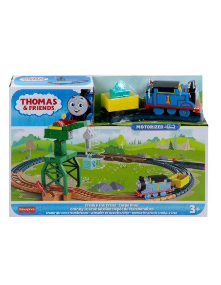 Thomas Set De Joaca Cu Locomotiva Cranky Motorizata Si