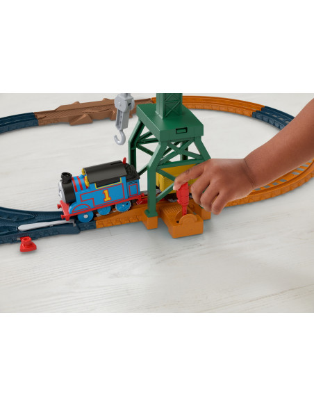 Thomas Set De Joaca Cu Locomotiva Cranky Motorizata Si