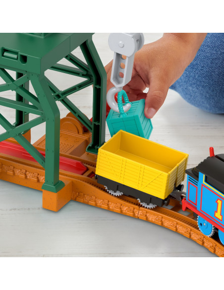 Thomas Set De Joaca Cu Locomotiva Cranky Motorizata Si