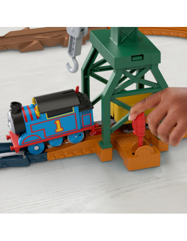 Thomas Set De Joaca Cu Locomotiva Cranky Motorizata Si