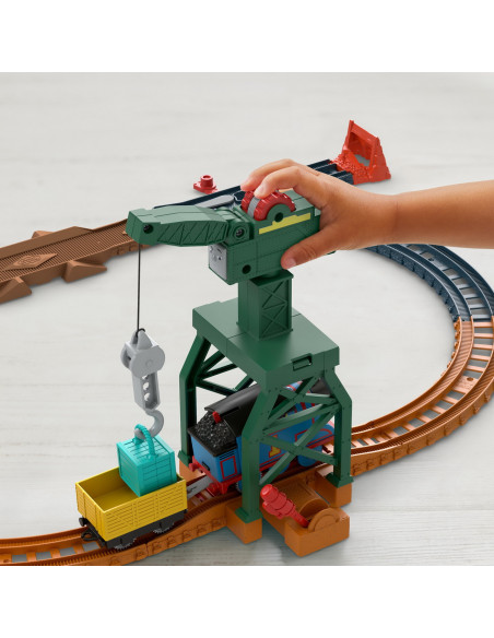 Thomas Set De Joaca Cu Locomotiva Cranky Motorizata Si