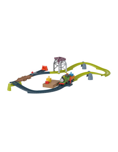 Thomas Set De Joaca Cu Locomotiva Percy Motorizata Si