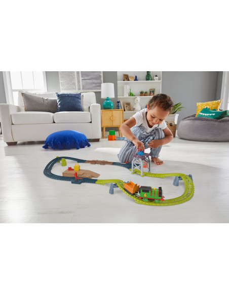 Thomas Set De Joaca Cu Locomotiva Percy Motorizata Si