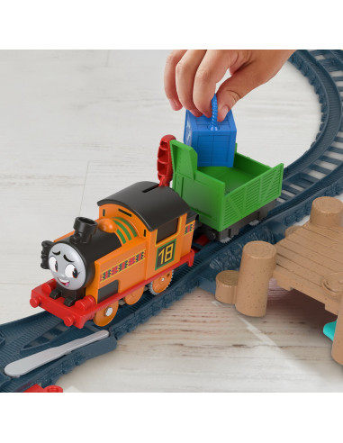 Thomas Set De Joaca Cu Locomotiva Nia Motorizata Si