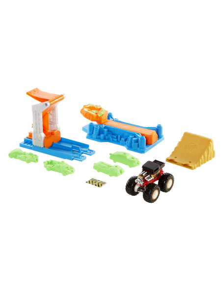 Hot Wheels Monster Truck Lansator Si Masina,MTGVK08