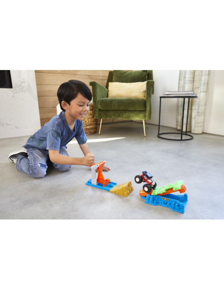 Hot Wheels Monster Truck Lansator Si Masina,MTGVK08