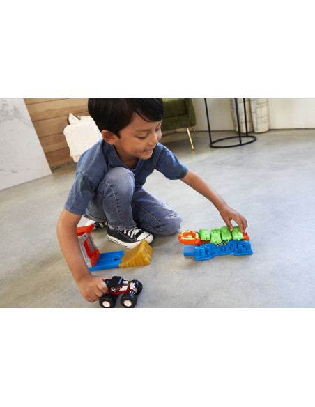 Hot Wheels Monster Truck Lansator Si Masina,MTGVK08