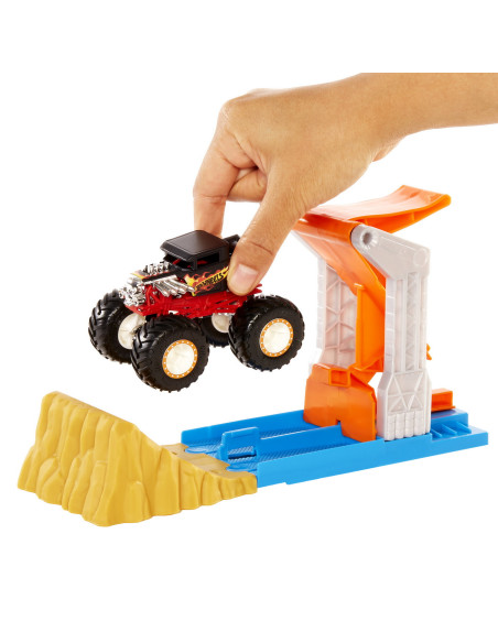 Hot Wheels Monster Truck Lansator Si Masina,MTGVK08