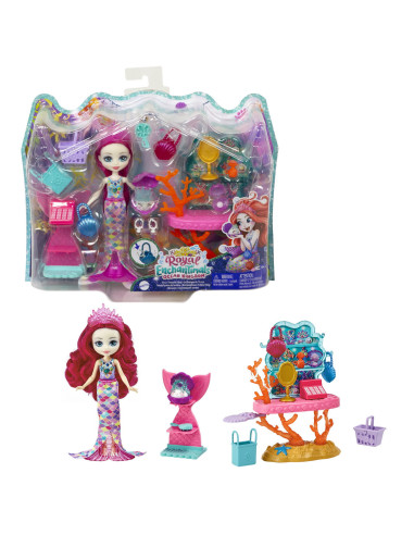 Enchantimals Set Papusa Cu Mobilier Ocean Kingdom,MTGJX35_HCF71