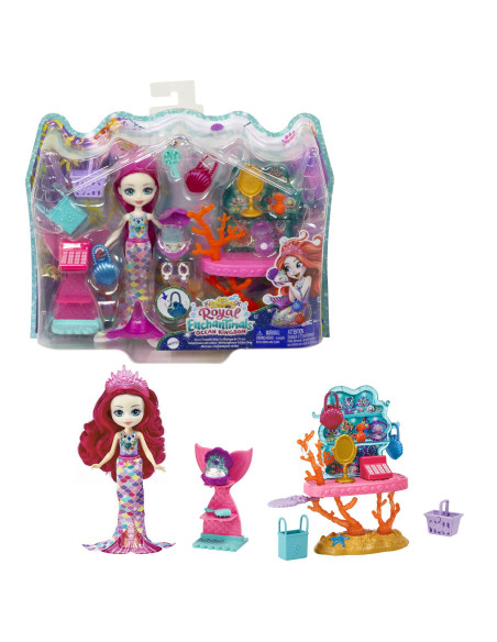 Enchantimals Set Papusa Cu Mobilier Ocean Kingdom,MTGJX35_HCF71