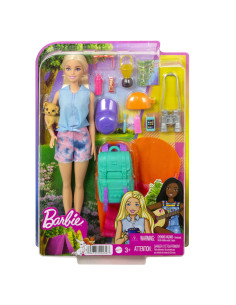Barbie Camping Barbie Malibu Cu Accesorii,MTHDF73