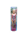 Papusa Barbie Blonda Cu Costum De Baie Roz,MTDWJ99_HDC50