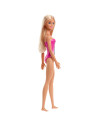 Papusa Barbie Blonda Cu Costum De Baie Roz,MTDWJ99_HDC50