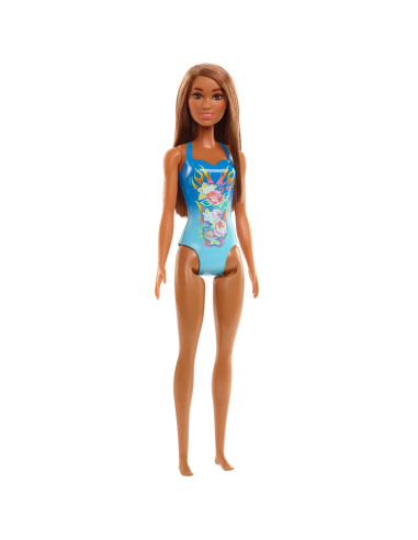 Papusa Barbie Satena Cu Costum De Baie Albastru,MTDWJ99_HDC51