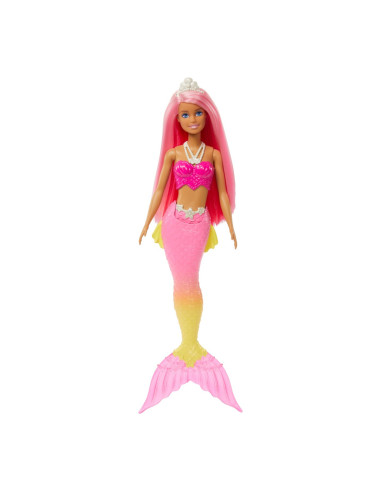 Barbie Dreamtopia Papusa Sirena Cu Par Roz Si Coada