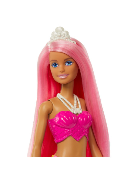 Barbie Dreamtopia Papusa Sirena Cu Par Roz Si Coada
