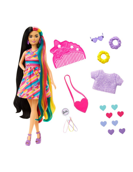 Barbie Totally Hair Papusa Barbie Bruneta,MTHCM90 Barbie Totally Hair Papusa Barbie Bruneta,MTHCM90